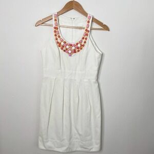 Shoshanna White Jewel Dress size 4
